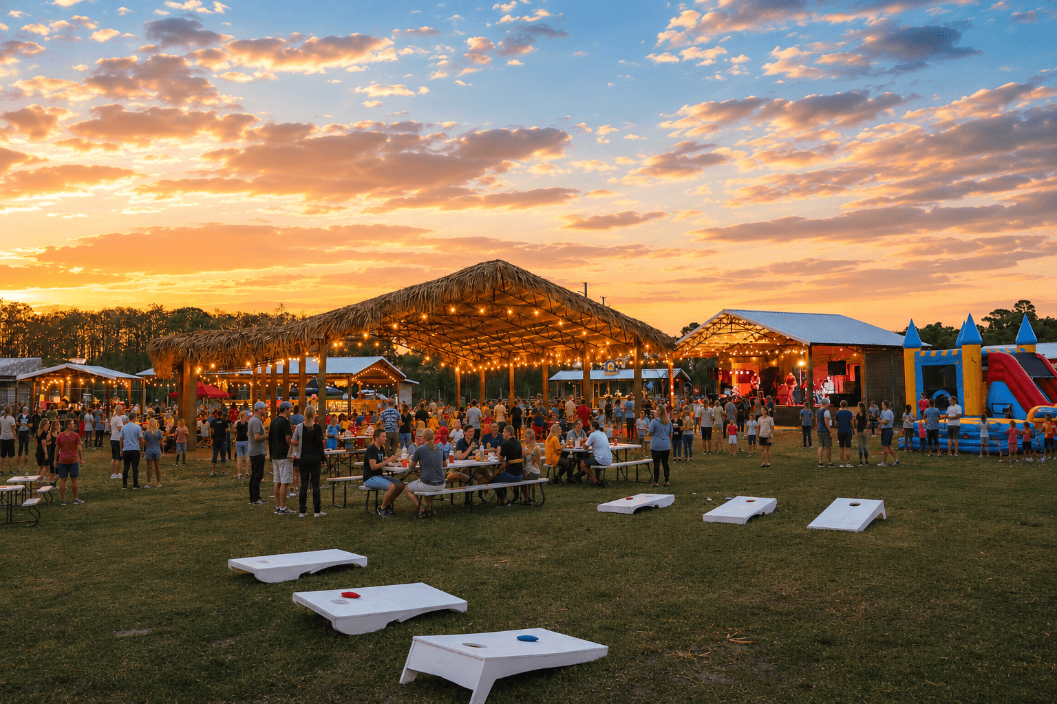 Hobe Sound Farms acreage at golden hour
